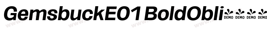 GemsbuckE01 BoldObli字体转换